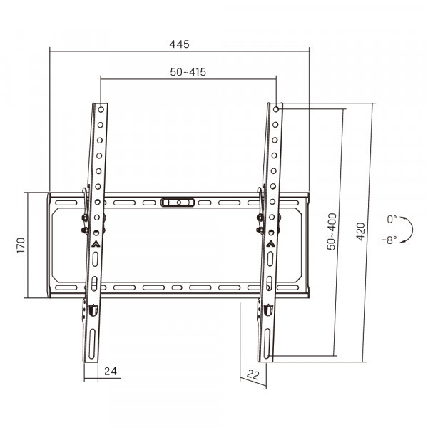 Фото - Крепление для телевизора AGN AGN75-440T Black