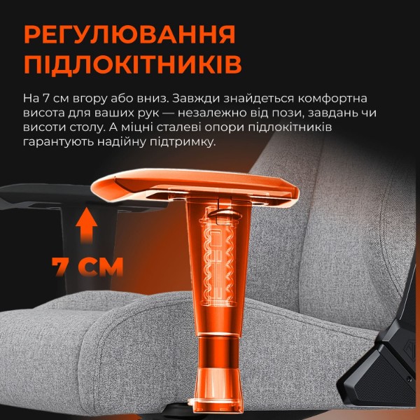 Фото - Крісло для геймерів Anda Seat Novis Size L Black Fabric (AD23-L-01-B-F)