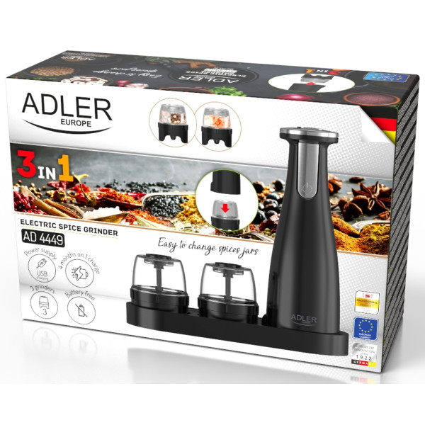 Фото - Млинок для спецій Adler AD 4449 Black