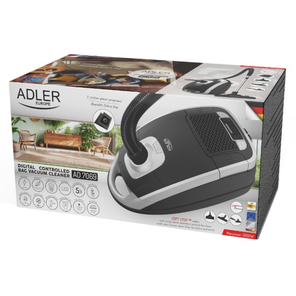 Фото - Пилосос для сухого прибирання з мішком Adler AD 7069