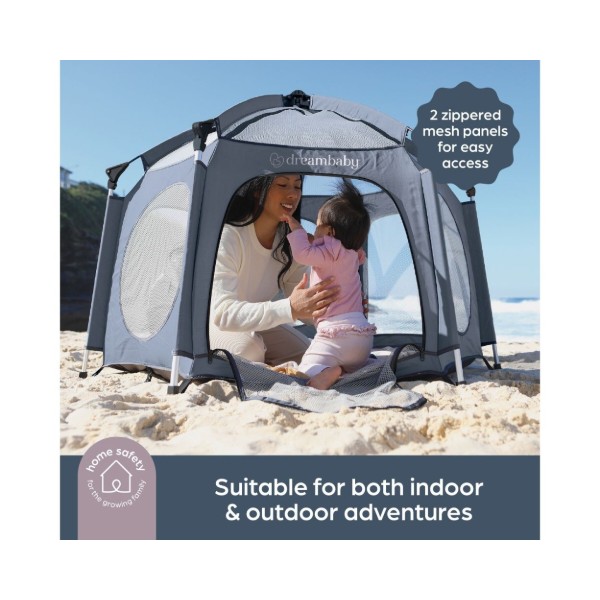 Фото - Манеж классический DreamBaby Adventure Blue/Grey (G9510)