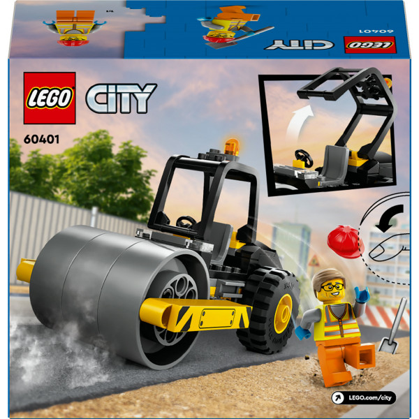 Фото - Конструктор LEGO City Будівельний паровий каток (60401)