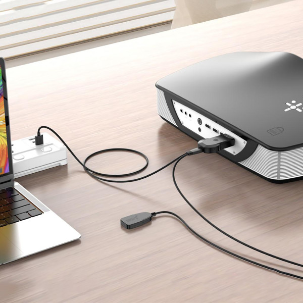 Фото - USB-адаптер мережі WiFi XO GB012 HDMI - USB-A (M/M) Black (GB012.black)