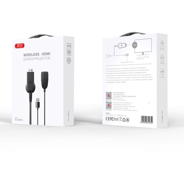 Фото - USB-адаптер мережі WiFi XO GB012 HDMI - USB-A (M/M) Black (GB012.black)