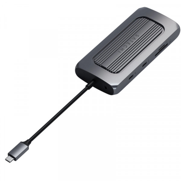 Фото - Хаб USB Satechi Aluminum USB-C Multi-Port MX Adapter Space Gray (ST-UCMXAM)
