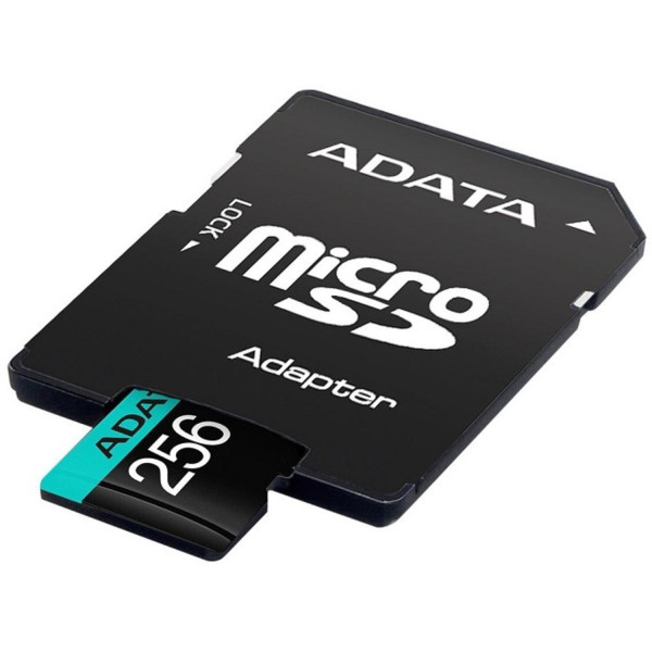 Фото - Карта памяти ADATA microSDXC Premier Pro 256Gb Class 10 V30S A2 (AUSDX256GUI3V30SA2-RA1)