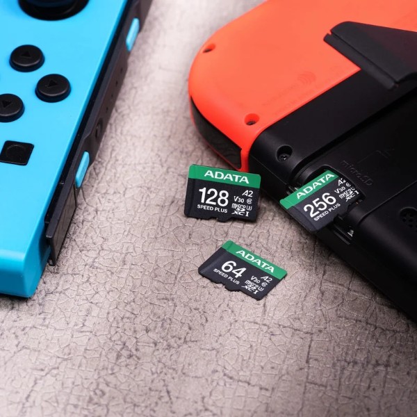 Фото - Карта памяти ADATA microSDXC (UHS-1 U3) SPEED PLUS 256Gb Class 10 V30 A2 adapter SD (UD256GUI3V30A2SP-RA1)