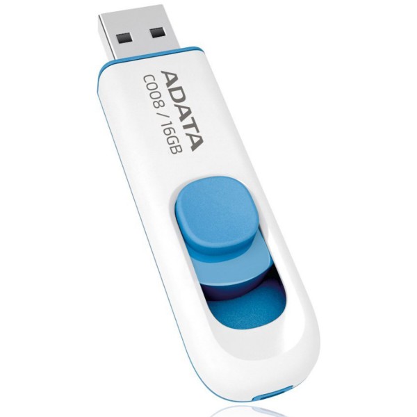Фото - Флеш USB ADATA C008 16GB USB 2.0 White (AC008-16G-RWE)