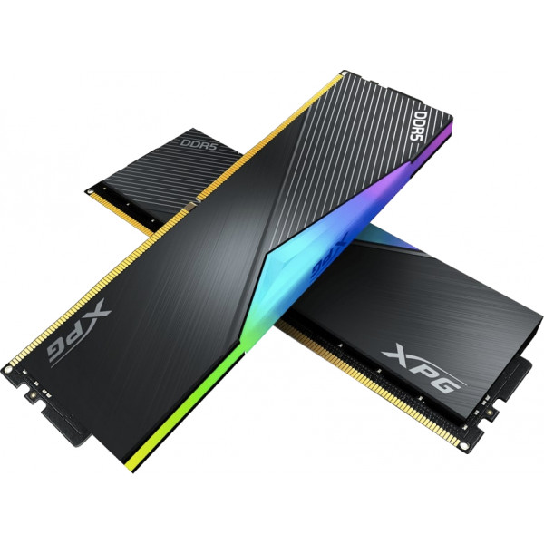 Фото - Память DDR ADATA DDR5 32GB KIT 16GBx2 5200 RGB (AX5U5200C3816G-DCLARBK)