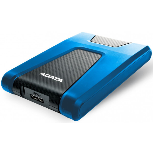 Фото - Жорсткий диск зовнішній ADATA Durable HD650 2TB USB 3.1 Blue (AHD650-2TU31-CBL)