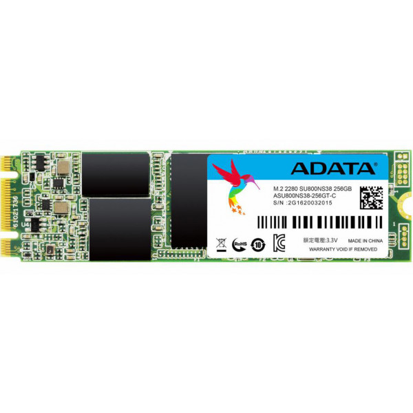 Фото - SSD-накопитель внутренний ADATA SU800 256GB M.2 SATA 3.0 3D V-NAND TLC (ASU800NS38-256GT-C)