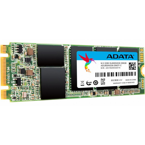 Фото - SSD-накопитель внутренний ADATA SU800 256GB M.2 SATA 3.0 3D V-NAND TLC (ASU800NS38-256GT-C)