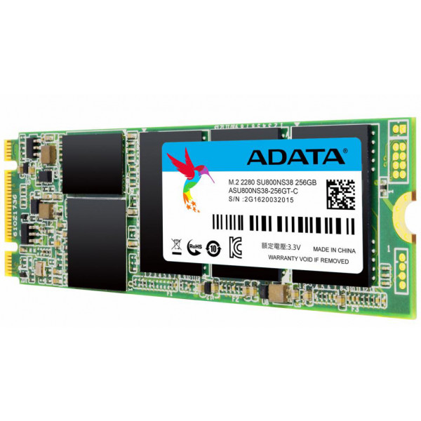 Фото - SSD-накопитель внутренний ADATA SU800 256GB M.2 SATA 3.0 3D V-NAND TLC (ASU800NS38-256GT-C)