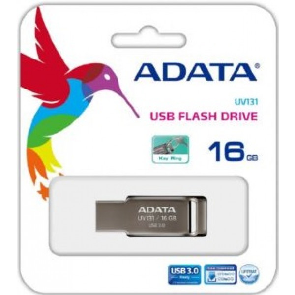 Фото - Флеш USB ADATA UV131 16GB USB 3.0 Grey Metal (AUV131-16G-RGY)