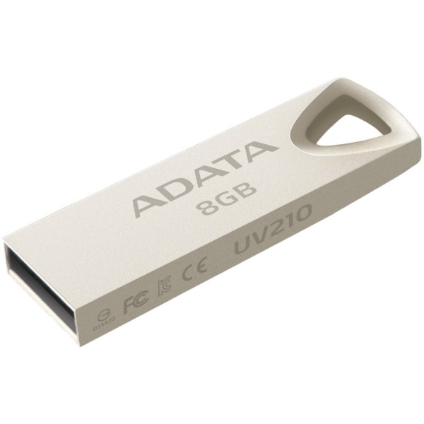 Фото - Флеш USB ADATA UV210 8GB USB 2.0 Metal (AUV210-8G-RGD)