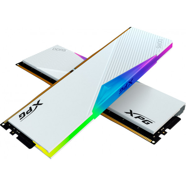 Фото - Память DDR ADATA XPG Lancer RGB White DDR5 5200MHz 32GB Kit 2x16GB (AX5U5200C3816G-DCLARWH)