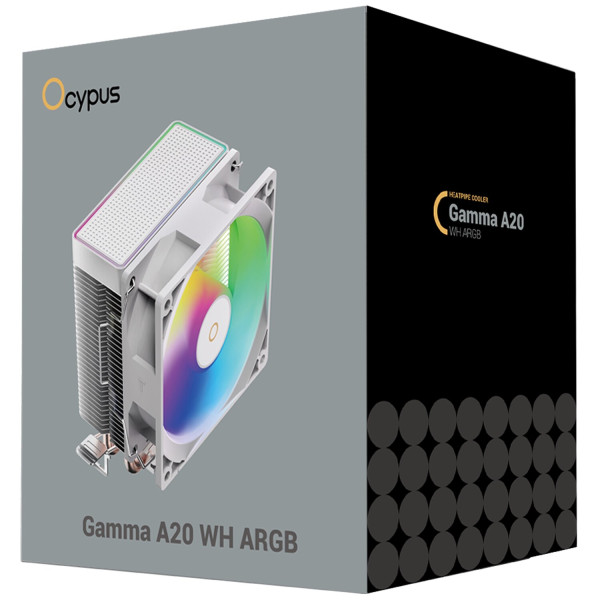 Фото - Процессорный кулер OCYPUS GAMMA A20 WH ARGB (GAMMA-A20-WH1AAWN00F-GL)
