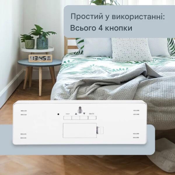 Фото - Термогигрометр ADE радиоуправляемый с датчиком температуры (CK1704)