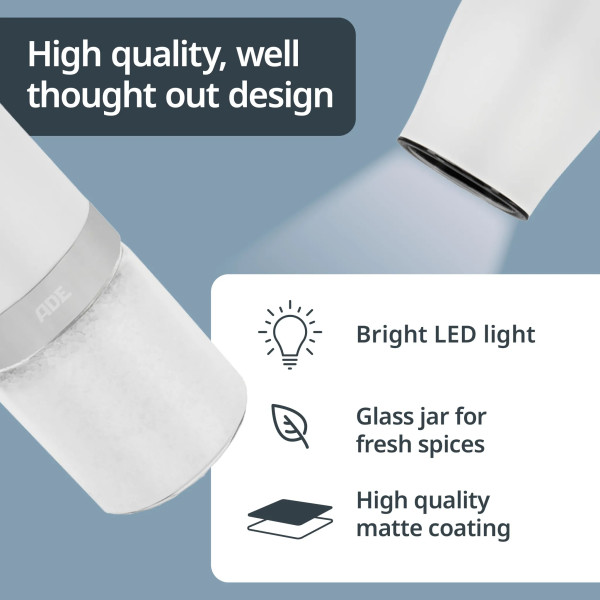 Фото - Млинок для спецій ADE KG2407-2 White