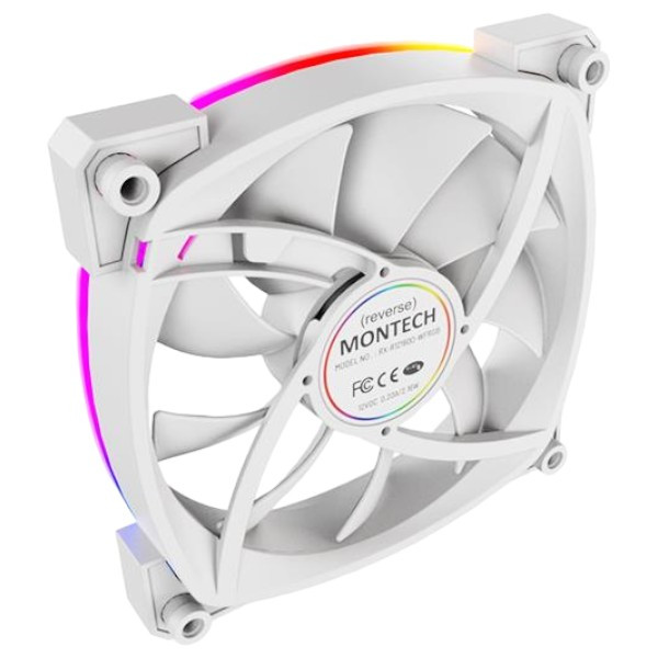 Фото - Корпусний вентилятор Montech CASE FAN 120MM/RX120 PWM WHITE MONTECH