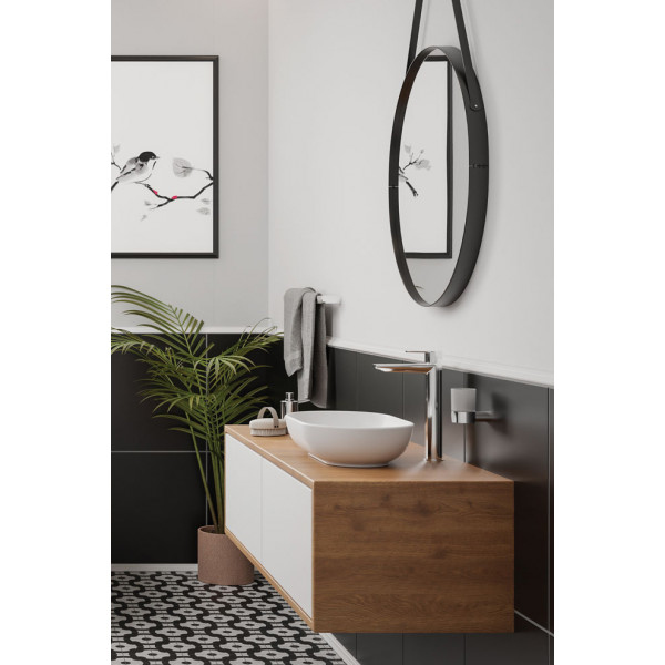 Фото - Органайзер для ванної кімнати Deante Round душового піддону, напівкругла, 90 см, хром (ADR_0911)