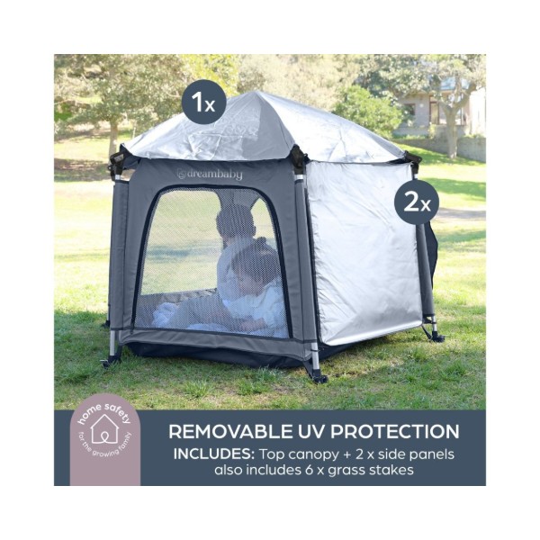 Фото - Манеж классический DreamBaby Adventure Blue/Grey (G9510)