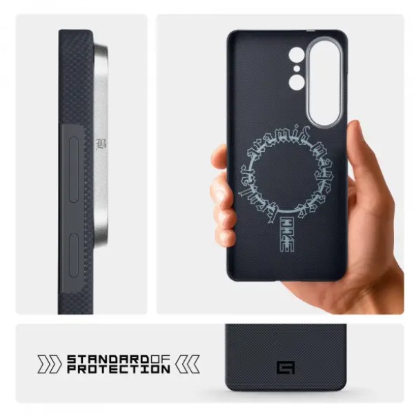Фото - Чехол для смартфона Armorstandart BlackIcon Aramid Plain MagCase for Samsung S26 Ultra Black (ARM90166)