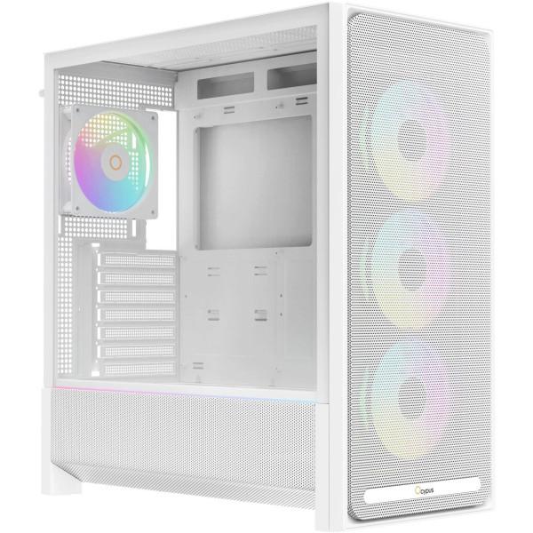 Фото - Корпус OCYPUS ATX W/O PSU DELTA C70 WH ARGB (DELTA-C70-WHG400XX-GL)