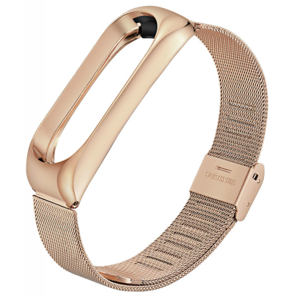 Фото - Ремінець для фітнес-браслету BeCover Metal for Xiaomi Mi Smart Band 5 Rose Gold (705149)