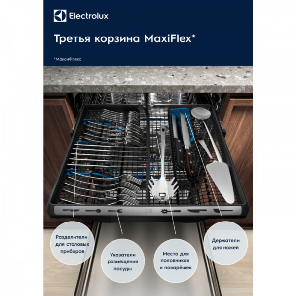 Фото - Посудомийна машина вбудована Electrolux EEA913100L