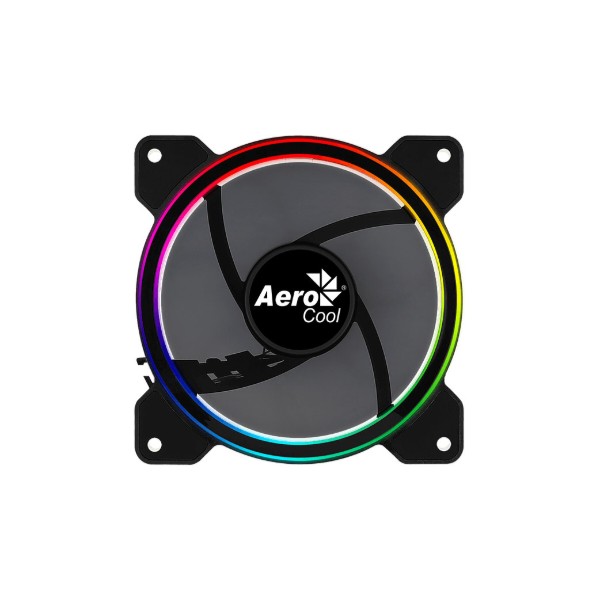 Фото - Корпусный вентилятор AEROCOOL Saturn 12 FRGB, 120х120х25 мм, 3-Pin Molex