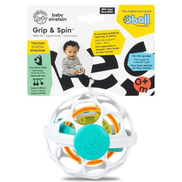 Фото - Брязкальце Baby Einstein Grip&Spin Oball (16765)