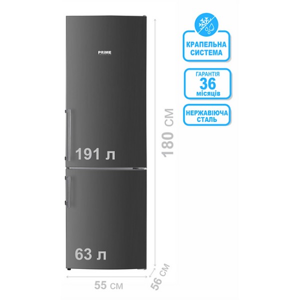 Фото - Холодильник Prime Technics RFS 1835 MX
