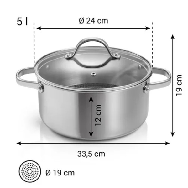 Фото - Кастрюля tescoma SteelCRAFT с крышкой 5,0 л (780574)