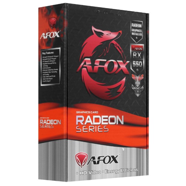Фото - Відеокарта AFOX Radeon RX 550 8GB GDDR5 (AFRX550-8192D5H2-V2)