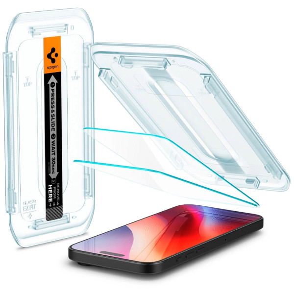 Фото - Захисне скло для смартфону Spigen for iPhone 17 Pro Max/16 Pro Max Glas.tR EZ Fit 2 Pack (AGL07907) Фото - Захисне скло для смартфону Spigen for iPhone 17 Pro Max/16 Pro Max Glas.tR EZ Fit 2 Pack (AGL07907)