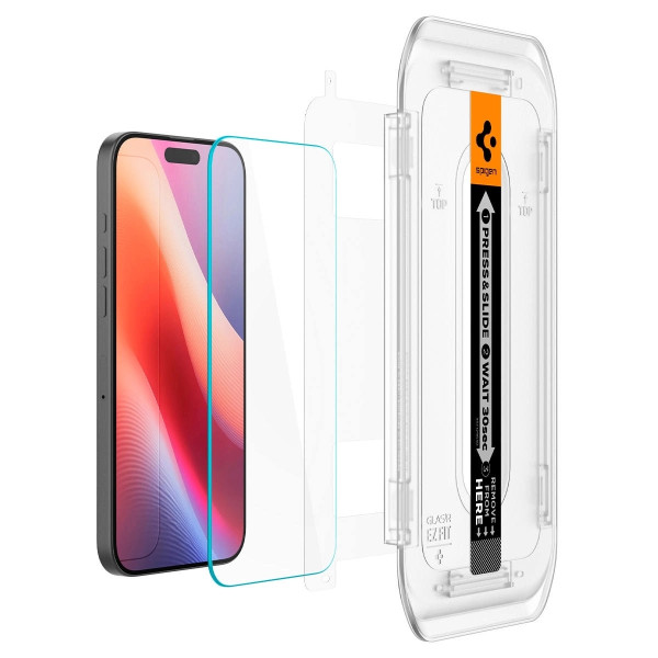 Фото - Захисне скло для смартфону Spigen for iPhone 17 Pro Max/16 Pro Max Glas.tR EZ Fit 2 Pack (AGL07907)