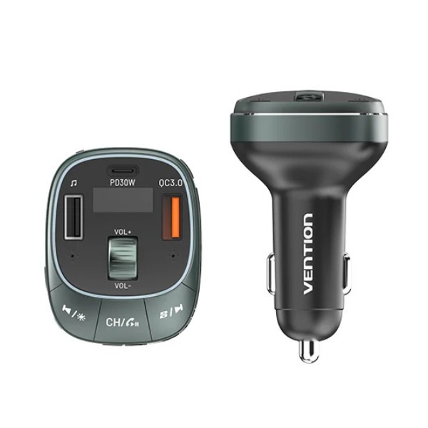 Фото - FM модулятор Vention PD 54W 3-Port USB (C+A+A) LED/USB (FFLB0)