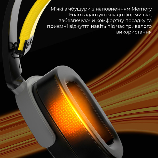 Фото - Гарнитура беспроводная игровая Ajazz AHM09 MAX 3-Mode Black (AHM09-MAX-BGY)