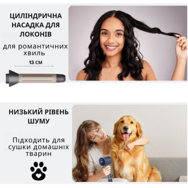 Фото - Фен AIMED Hair Master PRO з набором насадок (AI-HMaster1_set_pink)