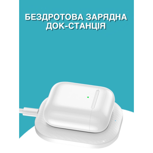 Фото - Бездротовий зарядний пристрій Ailink AirPods Wireless Charger з технологією QI Біле (AI-AirPodsCharger1)