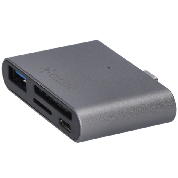 Фото - Хаб USB Ailink Aluminium USB-C Hub Card Reader 4 в 1 Space Grey (AI-C4_sg)