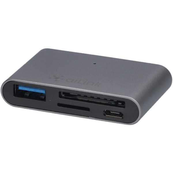 Фото - Хаб USB Ailink Aluminium USB-C Hub Card Reader 4 в 1 Space Grey (AI-C4_sg) Фото - Хаб USB Ailink Aluminium USB-C Hub Card Reader 4 в 1 Space Grey (AI-C4_sg)