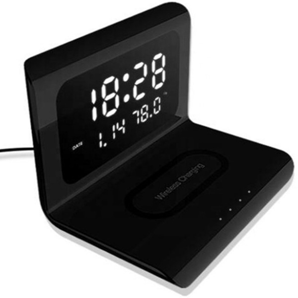 Фото - Бездротовий зарядний пристрій Ailink Alarm Clock Gen2 Wireless Charger 4 в 1 Black (AI-ClockGen2bk)