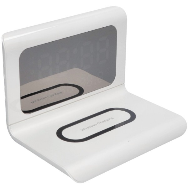 Фото - Бездротовий зарядний пристрій Ailink Alarm Clock Gen2 Wireless Charger 4 в 1 White (AI-ClockGen2wh)