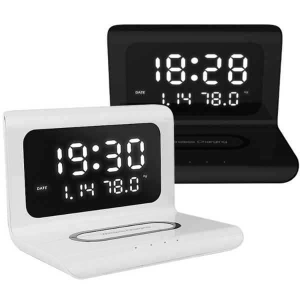 Фото - Бездротовий зарядний пристрій Ailink Alarm Clock Gen2 Wireless Charger 4 в 1 White (AI-ClockGen2wh)