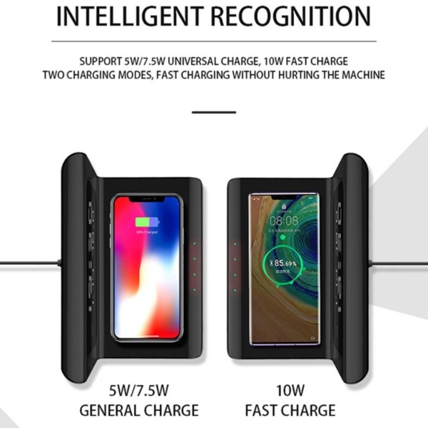 Фото - Бездротовий зарядний пристрій Ailink Alarm Clock Gen2 Wireless Charger 4 в 1 White (AI-ClockGen2wh)