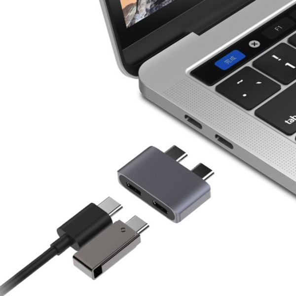 Фото - Хаб USB Ailink Aluminium USB-C Protection Hub Space Grey (AI-DC2_sg)