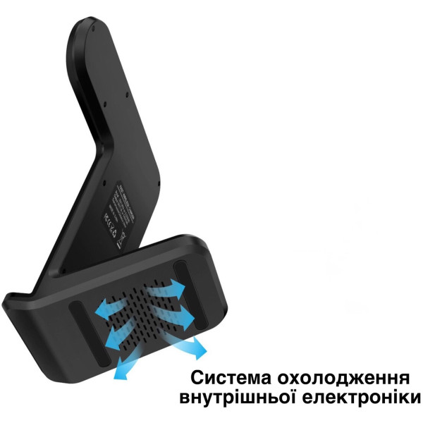Фото - Бездротовий зарядний пристрій Ailink Charge Dock Station 2 в 1 Black (AI-DS-01bk)