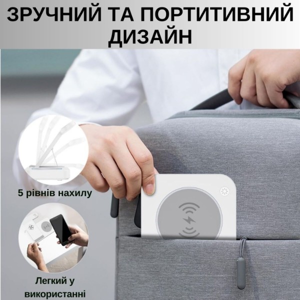 Фото - Беспроводное зарядное устройство Ailink Dock Station T-line 4 в 1 White (AI-DS-T-line-4in1wh)